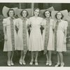 Jeanette Lee, Ginger Dixon, Marie Nash (Peggy Jones), Tina Rigat and Velma Lord in the national tour of I'd Rather Be Right