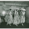 Members of the Dancing Ensemble including Shirley MacLaine (second from left) and Elizabeth Logue (far right) in Me and Juliet