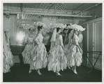 Members of the Dancing Ensemble including Shirley MacLaine (second from left) and Elizabeth Logue (far right) in Me and Juliet