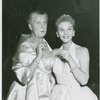 Baroness Maria Augusta von Trapp and Mary Martin (Maria Rainer) at opening night of The Sound of Music