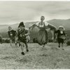 Mary Martin (Maria Rainer) in publicity shot for The Sound of Music while visiting Baroness Maria Augusta von Trapp in Vermont