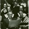 Richard and Dorothy Rodgers at Manhattanville College of the Sacred Heart at a concert arranged by Mother Morgan for research on The Sound of Music