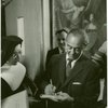 Richard Rodgers at Manhattanville College of the Sacred Heart at a concert arranged by Mother Morgan for research on The Sound of Music