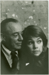 Richard Rodgers (music) and Lauri Peters (Liesl) backstage at The Sound of Music