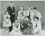 Donald Scott (Captain Georg von Trapp replacement), Nancy Dussault (Maria Rainer replacement) and cast in The Sound of Music