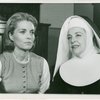 Constance Towers (Maria Rainer) and Eleanor Steber (Mother Abbess) in the 1967 revival of The Sound of Music]