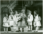 Lauren Gaffney (Marta), Kelly Karbacz (Louisa), Richard H. Blake (Friedrich), Debby Boone (Maria Rainer), Ted Huffman (Kurt), Mary Mazzello (Gretl), Kia Graves (Brigitta) and Emily Loesser (Liesl) in the 1990 revival of The Sound of Music