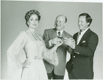 Marianne Tatum (Elsa Schraeder), Warner Klemperer (Max Detweiler) and Laurence Guittard (Captain Georg von Trapp) in the 1990 revival of The Sound of Music