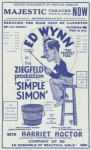Ed Wynn presents himself in the Ziegfeld production of "Simple Simon." "The perfect fool"