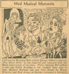 Caricaturist Manning Hall visited George Abbot's musical, "Too many girls," at the Imperial and returned with the above impressions of its stars...