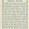Royal Navy, general routine.