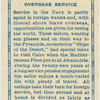 Royal Navy, overseas service.