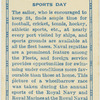 Royal Navy, sports day.