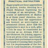 Royal Air Force, practical instruction.