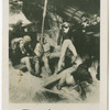 Nelson volunteering to board a prize in a gale, 1777.