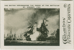 The British van engaging the enemy at the Battle of St. Vincent, 1797.