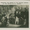 Nelson receiving the sword of the Spanish admiral at the Battle of St. Vincent.