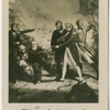 Nelson receiving the sword of the Spanish commodore on board the "San Josef."