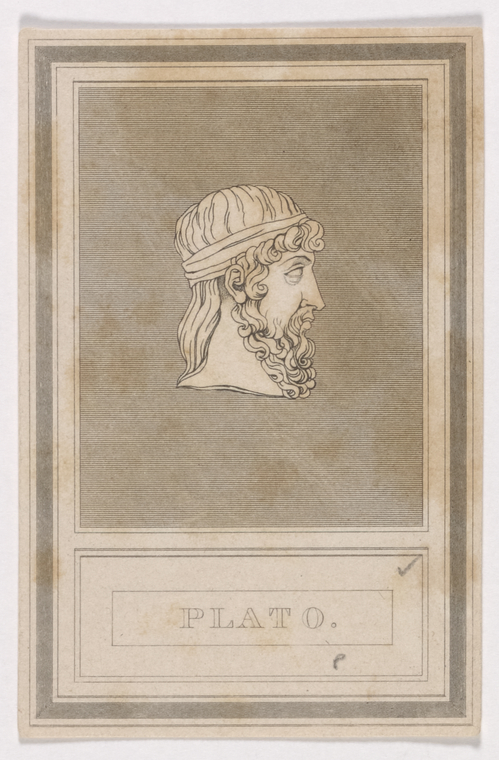 illustration of Plato's bust
