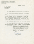 Letter from publicist Frank Goodman to the New York Times, dated Dec. 13, 1961 detailing information about No Strings