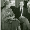 Polly Rowles (Mollie Plummer) and Mitchell Gregg (Louis de Pourtal) in rehearsal for No Strings