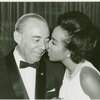 Richard Rodgers (music) and Diahann Carroll (Barbara Woodruff) at party for No Strings