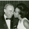 Richard Rodgers (music) and Diahann Carroll (Barbara Woodruff) at party for No Strings
