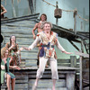 Madeline Kahn, Joan Copeland, Michael Karm [background] and Danny Kaye in the stage production Two by Two
