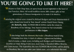 Flyer advertising the 2002 revival of Flower drum song