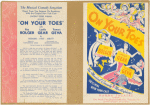 Flyer in the form of a telegram advertising the booking (beginning February 1, 1937?) of On Your Toes at the Hanna Theatre (Cleveland, Ohio)