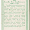 Lundy Isle Lighthouse ( now disused )