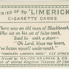 There was an old man of Blackheath, ....