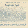 Kenilworth Castle, Warwickshire.