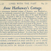 Anne Hathaway's Cottage, Nr. Stratford-on-Avon.
