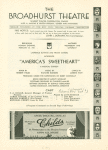 The Broadhurst Theatre America's sweetheart