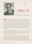 Souvenir program for the 1943 revival of A Connecticut Yankee