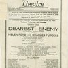 George Ford presents Dearest Enemy An American musical comedy with Helen Ford and Charles Purcell