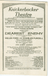 George Ford presents Dearest Eneemy an American musical comedy with Helen Ford and Charles Purcell