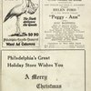 Program (dated 12/20/1926) for Peggy-Ann at the Walnut Street Theatre (Philadelphia, Pa.)