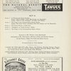 Program for the opening night (4/13/1936) of On Your Toes