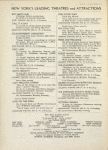 Program for the opening night (4/13/1936) of On Your Toes