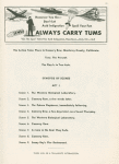 Program for the opening night of Pipe Dream, November 30, 1955
