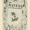 Playbill for the Majestic Theatre Me and Juliet