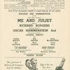 Playbill for the Majestic Theatre Me and Juliet