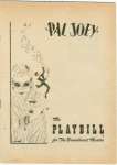 Program for the 1952 revival of Pal Joey, at  The Broadhurst Theatre