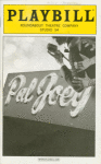 Program for a preview performance of the 2008 revival of Pal Joey