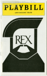 Program for a preview performance of Rex at the Lunt-Fontanne Theatre, April 1976