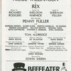 Program for a preview performance of Rex at the Lunt-Fontanne Theatre, April 1976