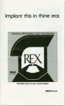 Program for a preview performance of Rex at the Lunt-Fontanne Theatre, April 1976