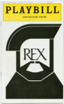 Program for the opening night of Rex, April 25, 1976